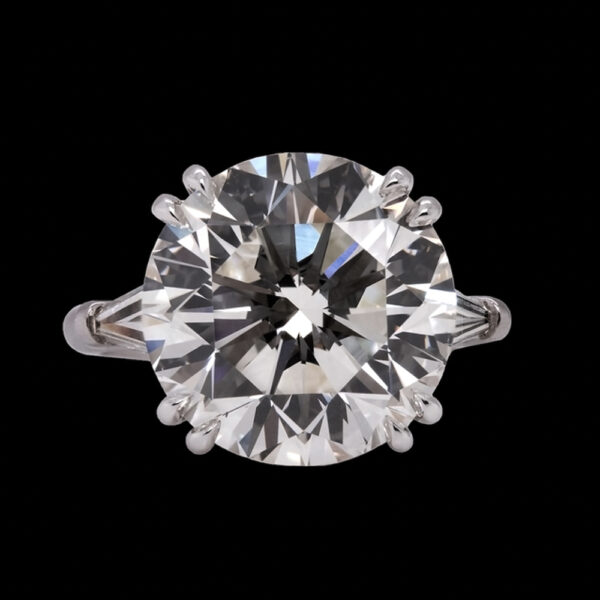 9.92CT ROUND BRILLIANT DIAMOND RING - #RR-216