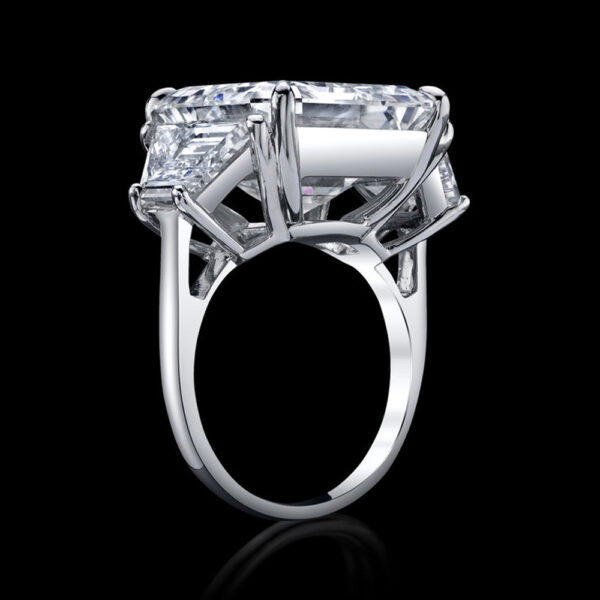 15.34CT ASSCHER CUT DIAMOND RING - STYLE #RR-021 - Image 2