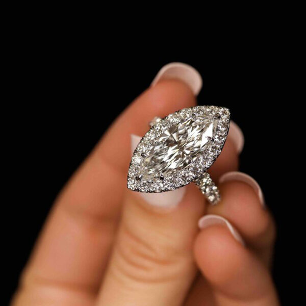 3.80CT MARQUISE DIAMOND RING - STYLE #RR-116 - Image 2