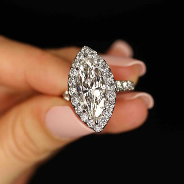 3.80CT MARQUISE DIAMOND RING - STYLE #RR-116 - Image 5