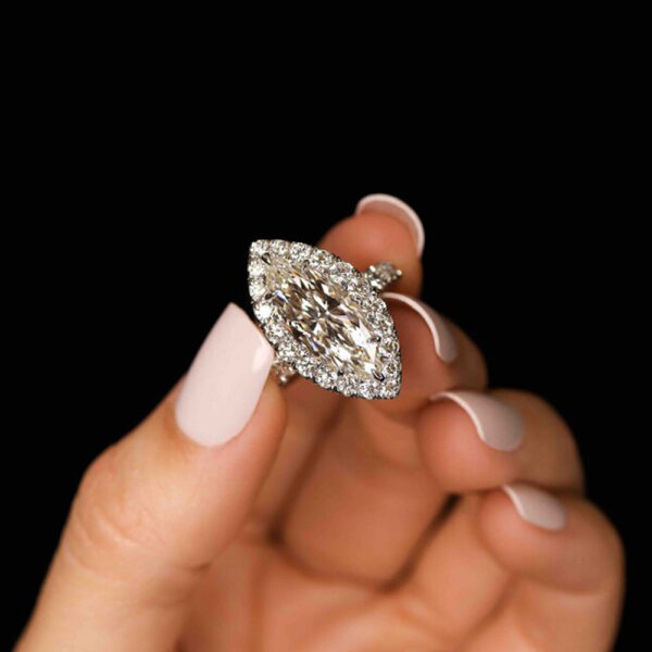 3.80CT MARQUISE DIAMOND RING - STYLE #RR-116 - Image 4