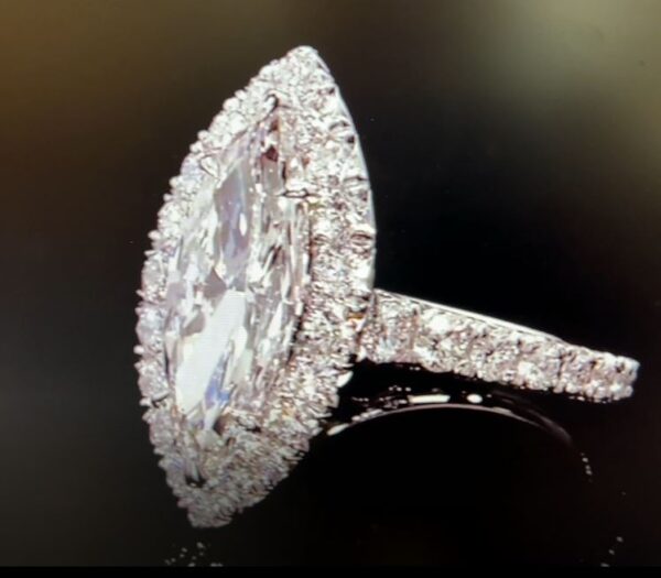 3.80CT MARQUISE DIAMOND RING - STYLE #RR-116 - Image 3