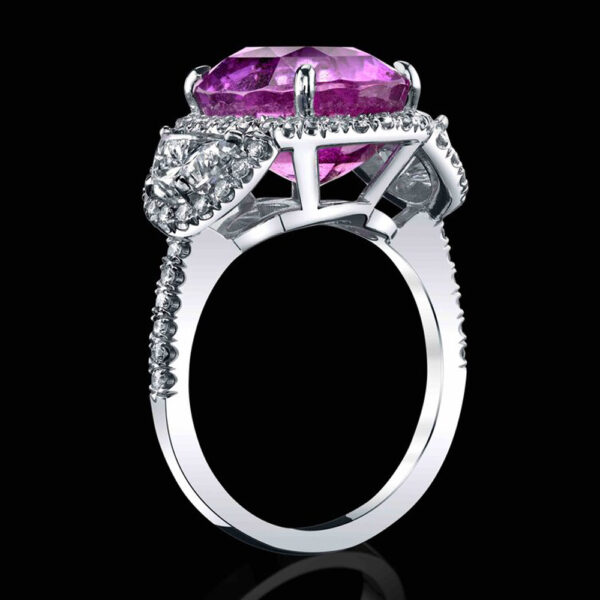 10.01 NATURAL PINK SAPPHIRE RING - #RR-118 - Image 2