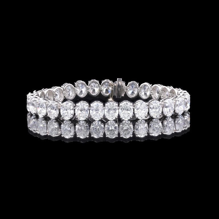 30.01CTTW NATURAL COLORLESS DIAMOND BRACELET- BR48232