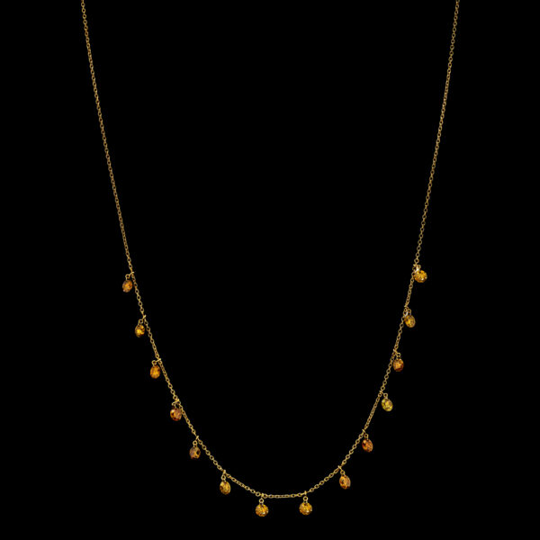 3.03CTTW Natural Colored Diamond Necklace - C8194