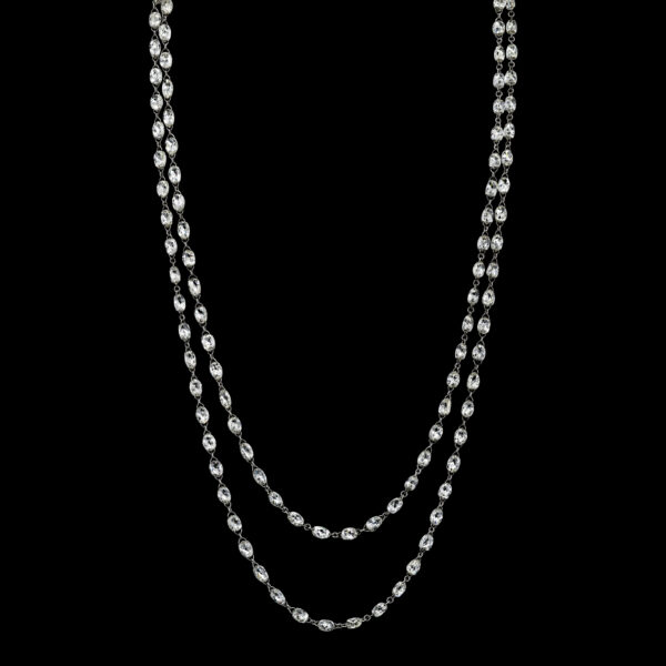 54.00CTTW Natural Colorless Diamond Necklace - C8710