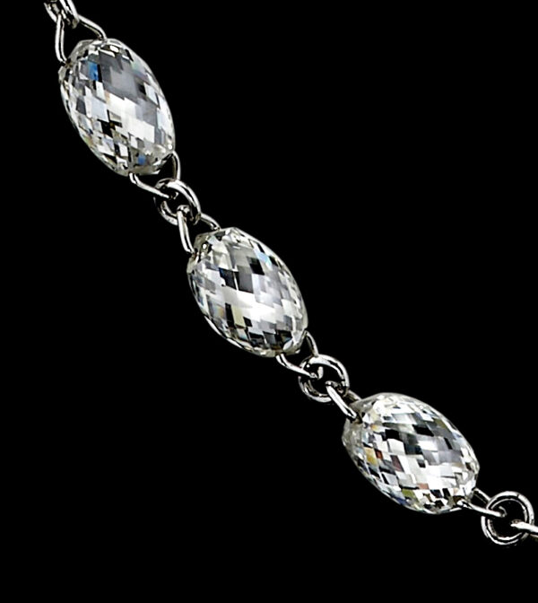 54.00CTTW Natural Colorless Diamond Necklace - C8710 - Image 3