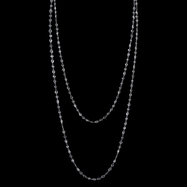 11.52CTTW Natural Colorless Diamond Necklace - C8760