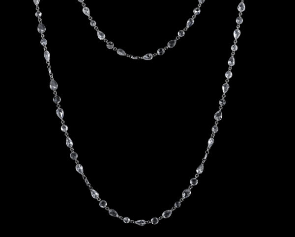 11.52CTTW Natural Colorless Diamond Necklace - C8760 - Image 2