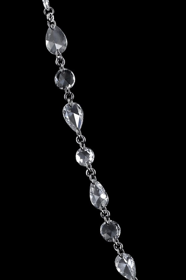 11.52CTTW Natural Colorless Diamond Necklace - C8760 - Image 3