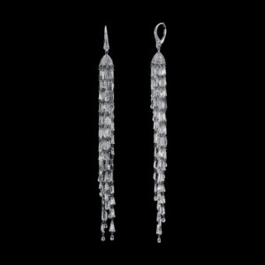 31.32CTTW Natural Colorless Diamond Earrings - E2494