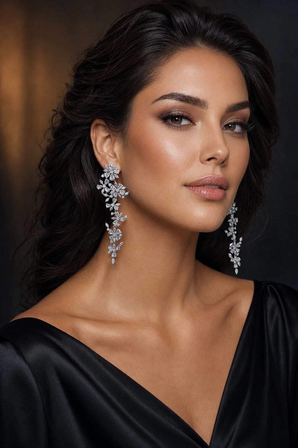 13.81CTTW Natural Colorless Diamond Earrings - E3019 - Image 4