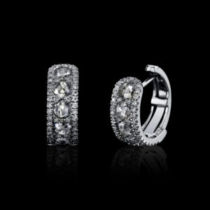 1.36CTTW Natural Colorless Diamond Earrings - E4753