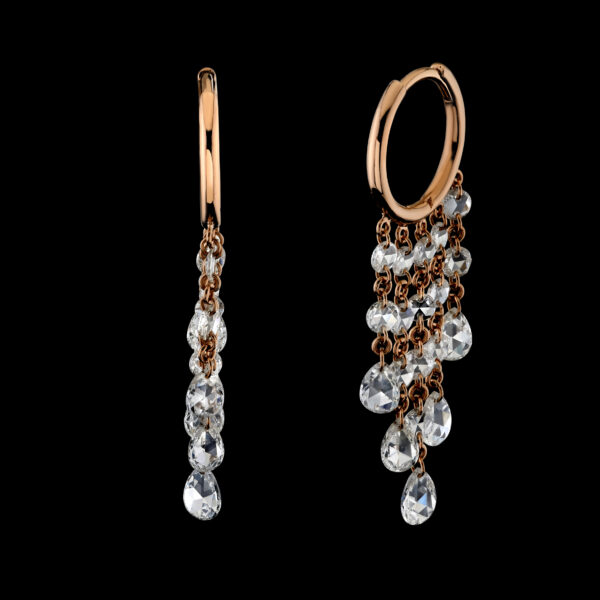 1.69CTTW Natural Colorless Diamond Earrings - E5317