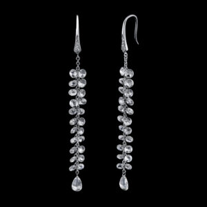 2.10CTTW Natural Colorless Diamond Earrings - E5367