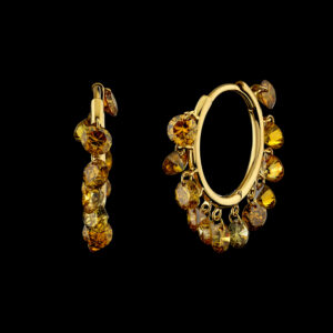 3.67CTTW Natural Colored Diamond Earrings - E5642