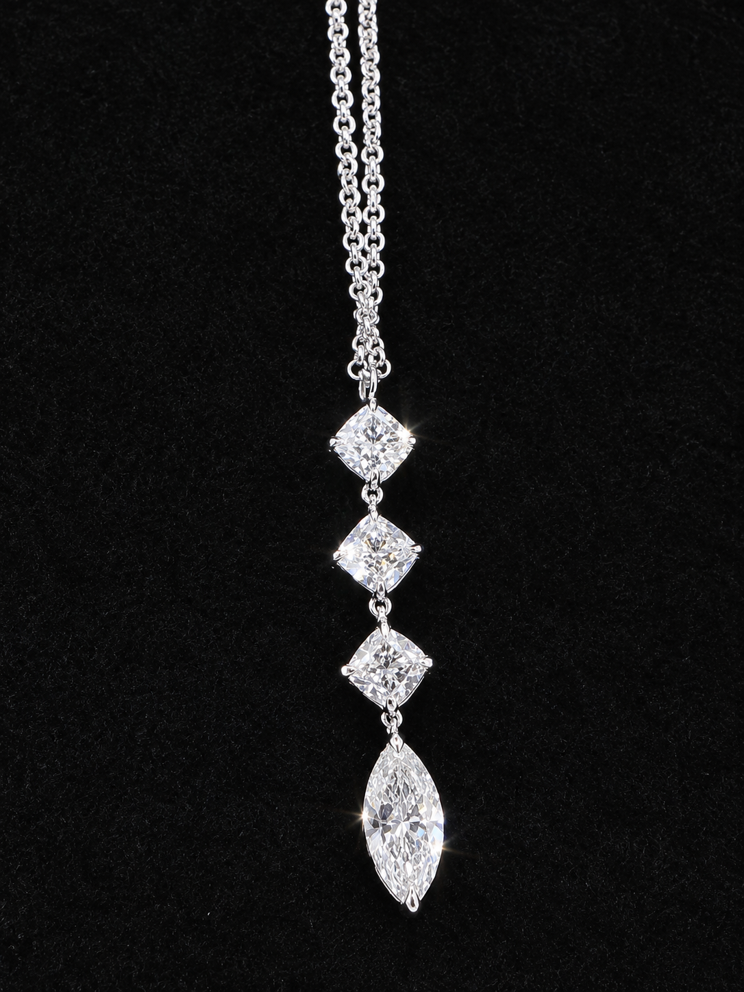 1.50CTTW Drop Diamond Necklace - Image 2
