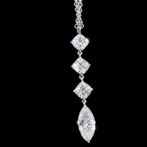1.50CTTW Drop Diamond Necklace
