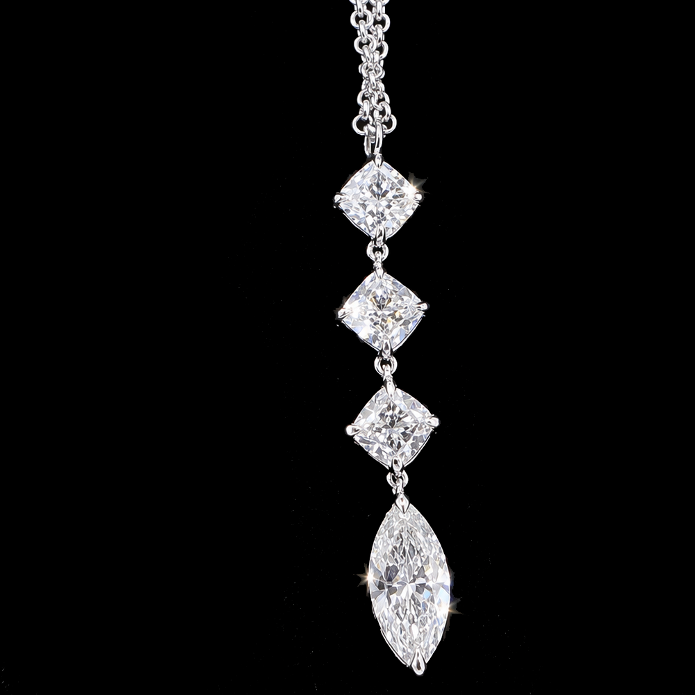 1.50CTTW Drop Diamond Necklace