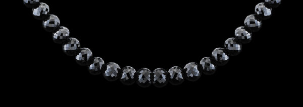 56.70CTTW BLACK DIAMOND NECKLACE - STYLE #N9016 - Image 2