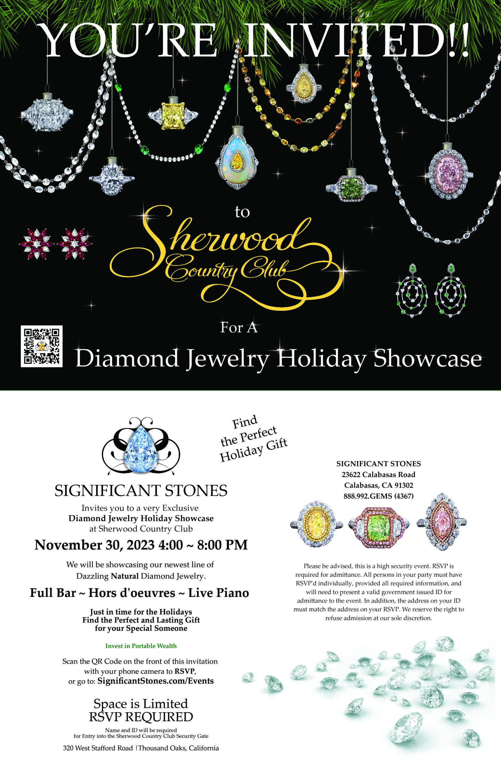 Holiday Diamond Jewelry Showcase - Sorry RSVPs are CLOSED for this Event