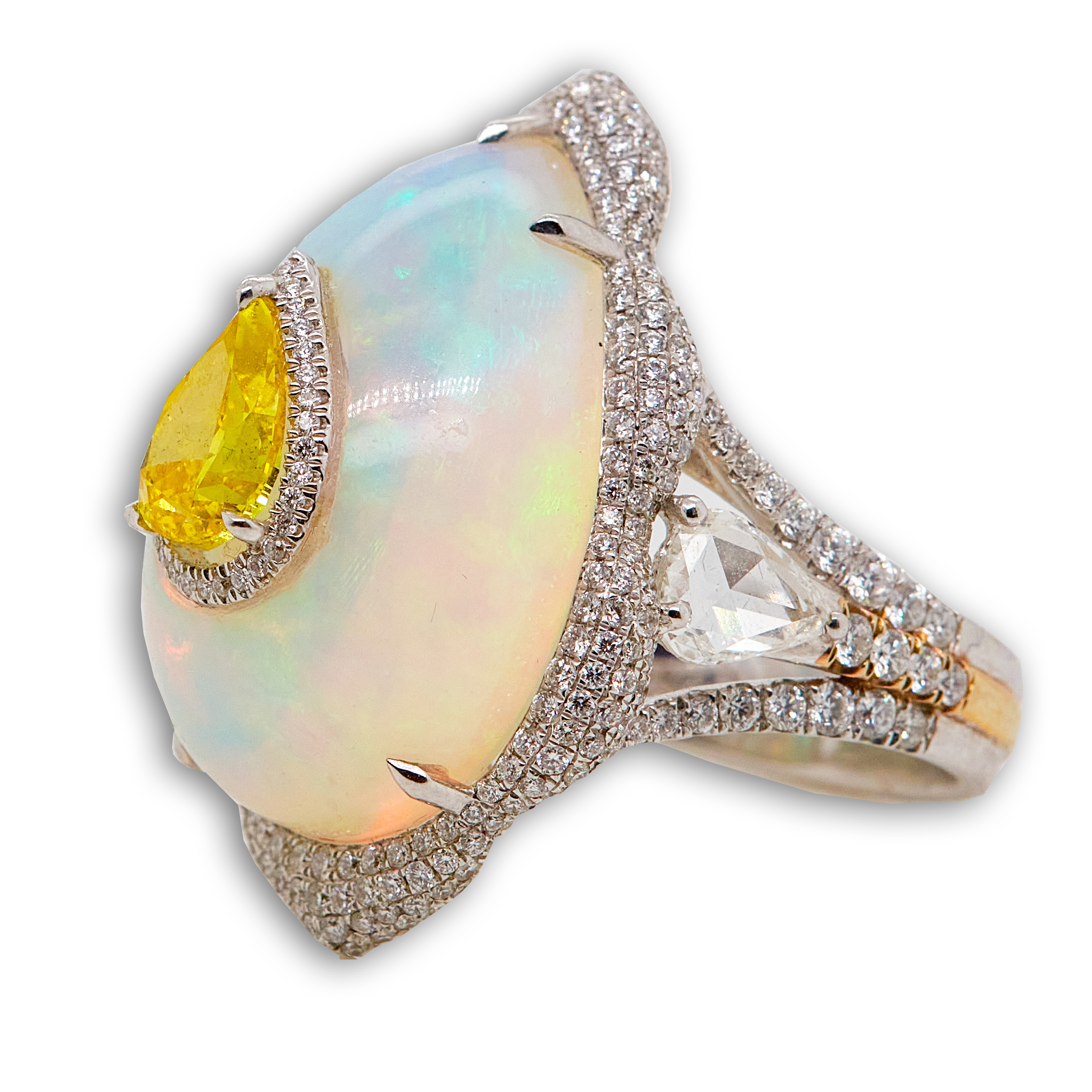 15.94CT OPAL - 1.01CT FVOY VS2 DIAMOND RING - RM1660 - Image 5