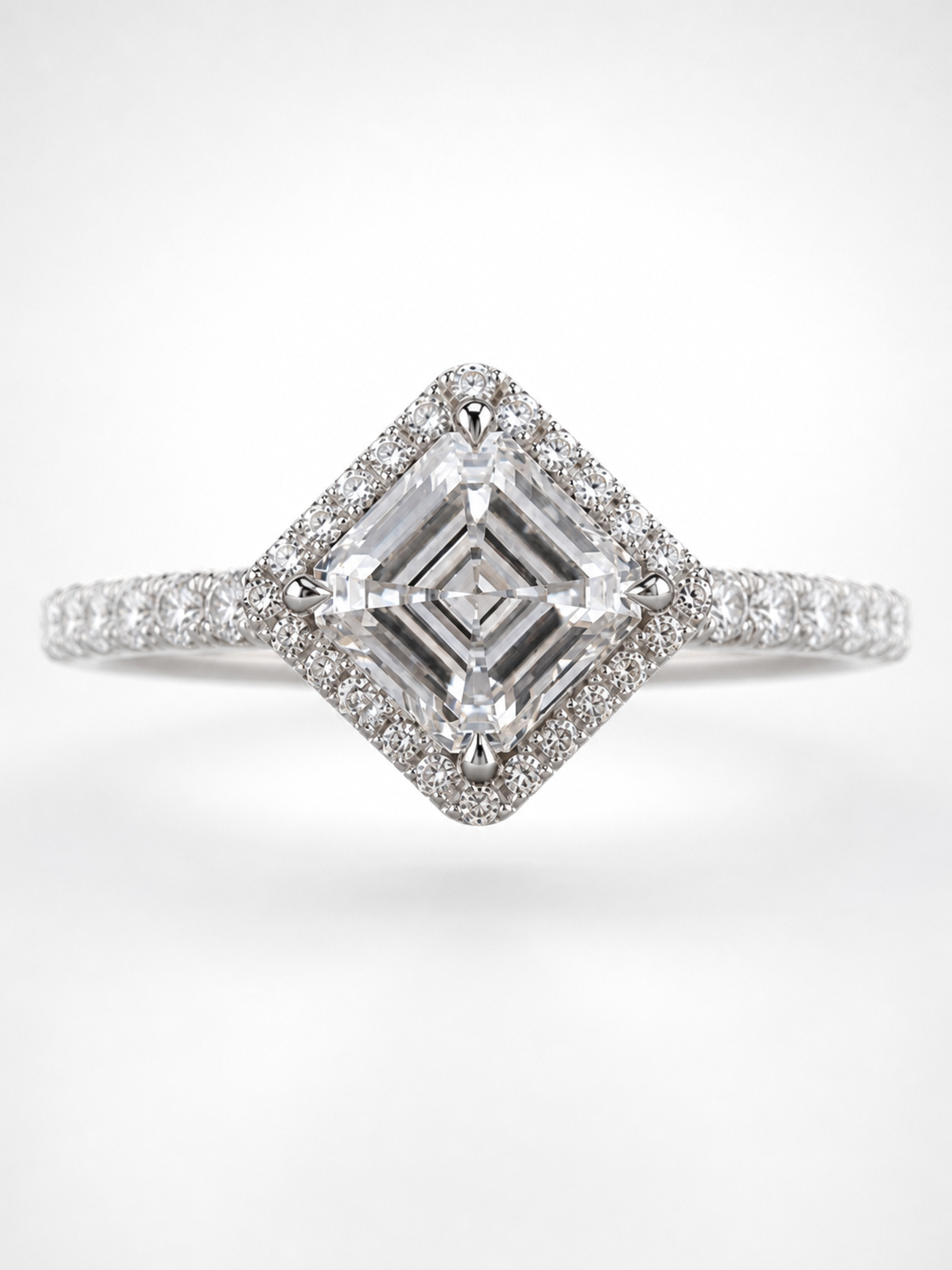 1.52CT D VS1 ASSCHER CUT DIAMOND RING - #SS1448 - Image 5