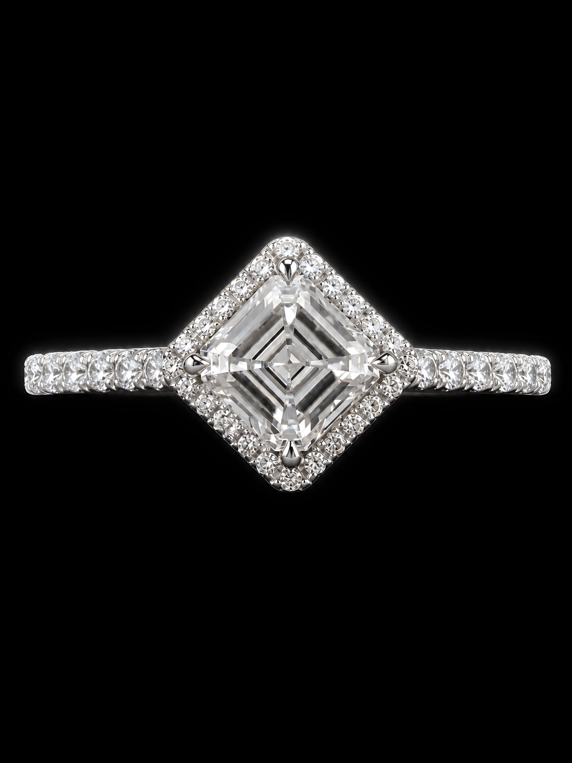 1.52CT D VS1 ASSCHER CUT DIAMOND RING - #SS1448 - Image 7