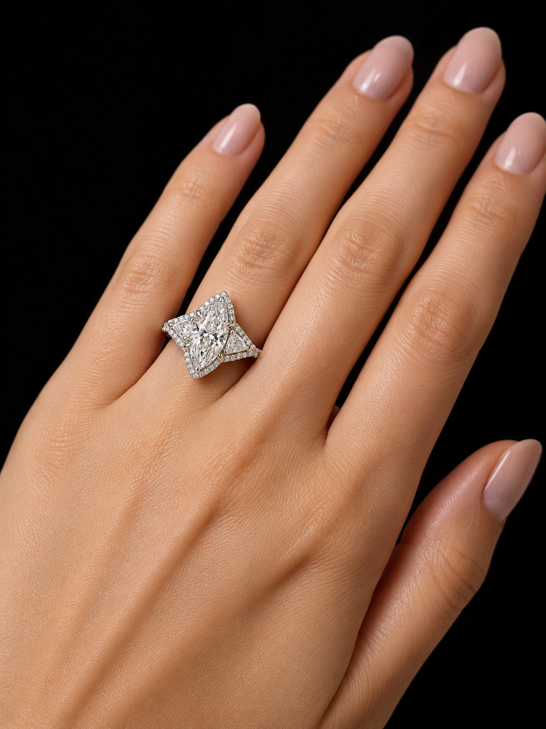 2.5CT MARQUIS D FLAWLESS DIAMOND RING - #RN5832 - Image 3
