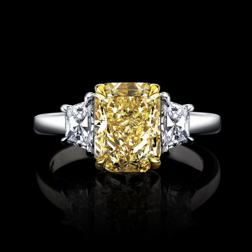 3.01CT RADIANT NATURAL DIAMOND RING - #R9073