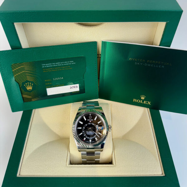 Rolex Sky-Dweller 42 mm Black Index Dial Oyster - Image 3