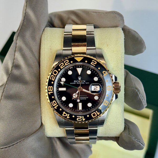 Rolex GMT Master II Black Dial YG/SS Oyster - Image 5