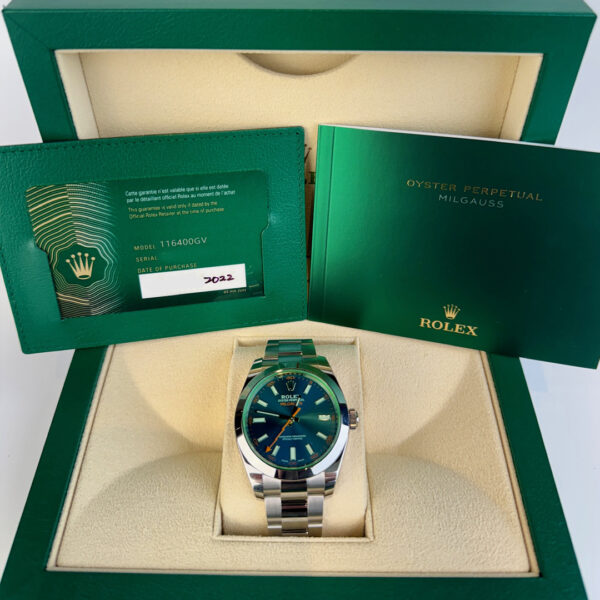 Rolex Milgauss SS 40 mm Z-blue Dial Oyster