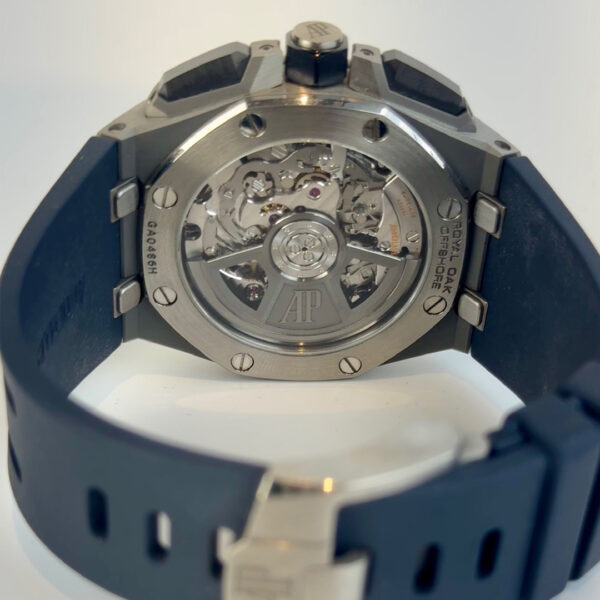 Audemars Piguet Royal Oak Offshore 43mm Blue Dial Blue Rubber Strap - Image 3