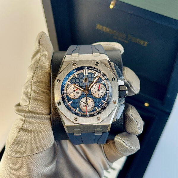 Audemars Piguet Royal Oak Offshore 43mm Blue Dial Blue Rubber Strap