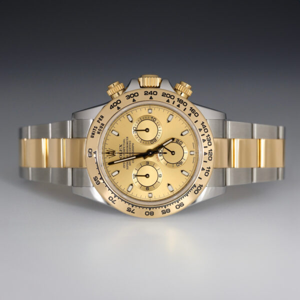 Rolex Daytona 40mm Champagne DIA Dial YG/SS