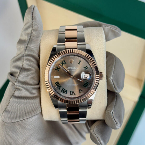 Rolex "Wimbledon" Datejust 41mm Fluted RG/SS Oyster - Image 2