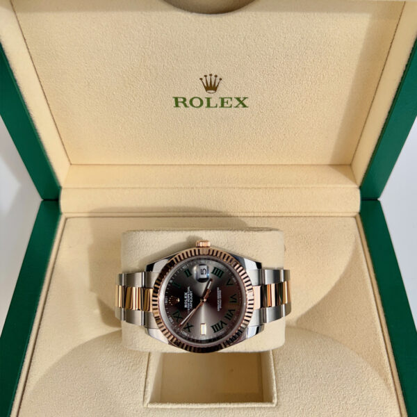 Rolex "Wimbledon" Datejust 41mm Fluted RG/SS Oyster