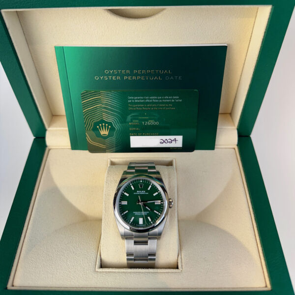 Rolex Oyster Perpetual 36 mm Green - Image 2