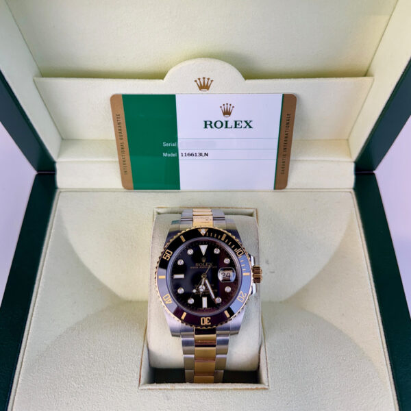 Rolex Submariner Date 40mm Black DIA Dial SS/YG Oyster - Image 2