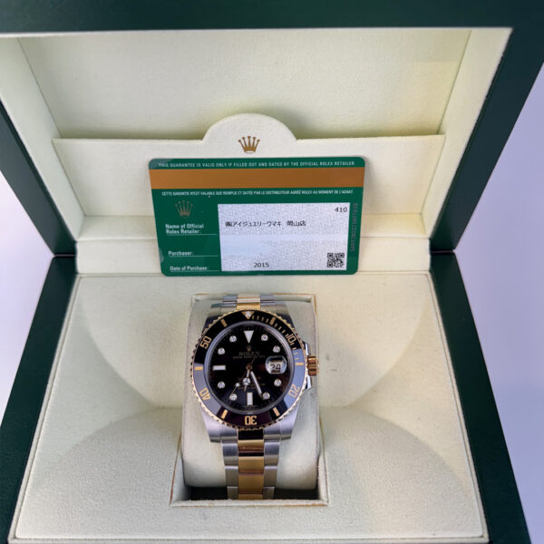 Rolex Submariner Date 40mm Black DIA Dial SS/YG Oyster - Image 4