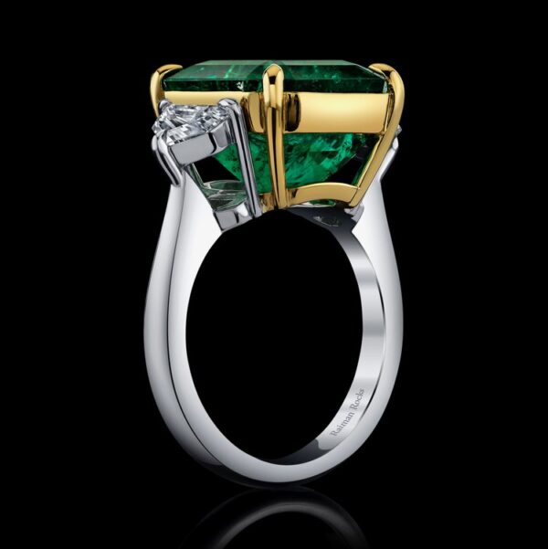 9.49CT COLUMBIAN EMERALD & DIAMOND RING - Style #R9086 - Image 2