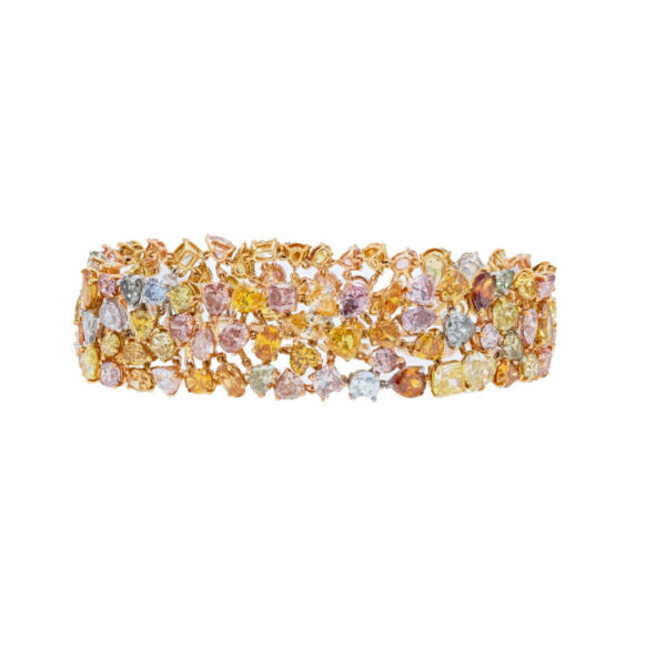 42.40cttw Multi-Colored Diamond Bracelet - BR45288 - Image 3