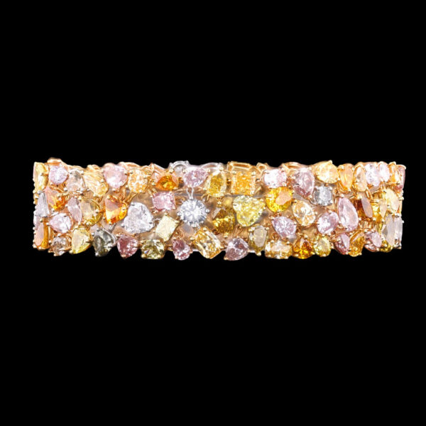 42.40cttw Multi-Colored Diamond Bracelet - BR45288