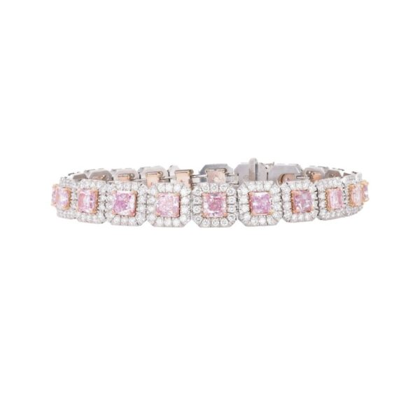 6.47CTTW Natural Pink Diamond Bracelet - BR47047 - Image 3