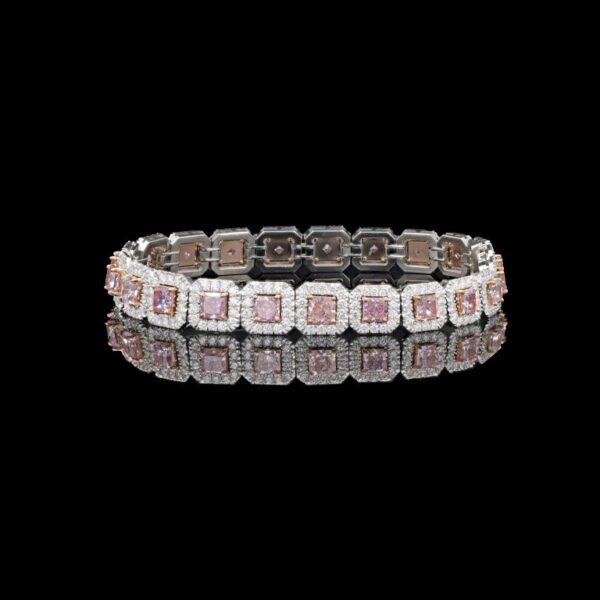 6.47CTTW Natural Pink Diamond Bracelet - BR47047