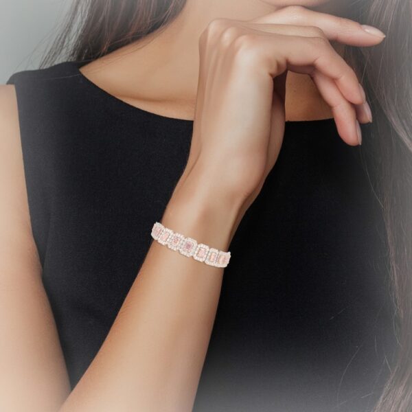 6.47CTTW Natural Pink Diamond Bracelet - BR47047 - Image 2