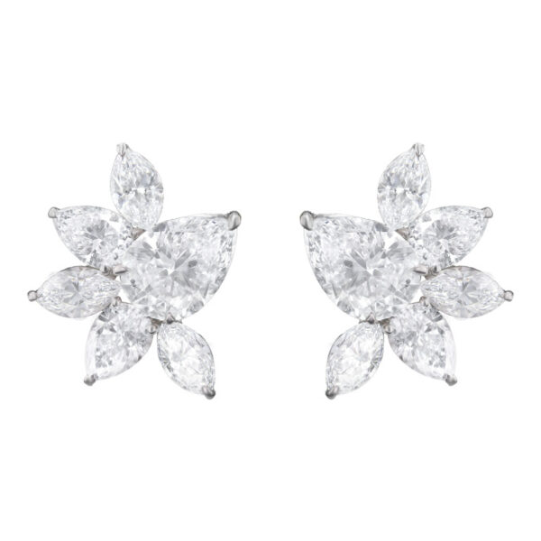 14.69cttw Diamond Cluster Earrings - ER47984 - Image 3
