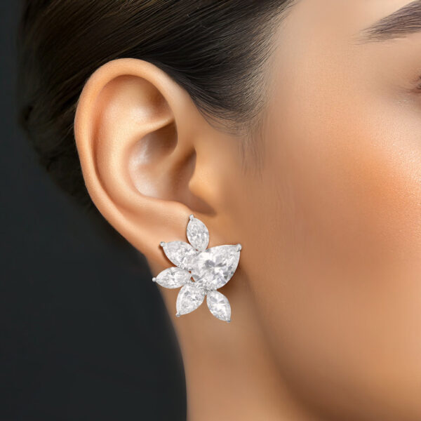 14.69cttw Diamond Cluster Earrings - ER47984 - Image 2