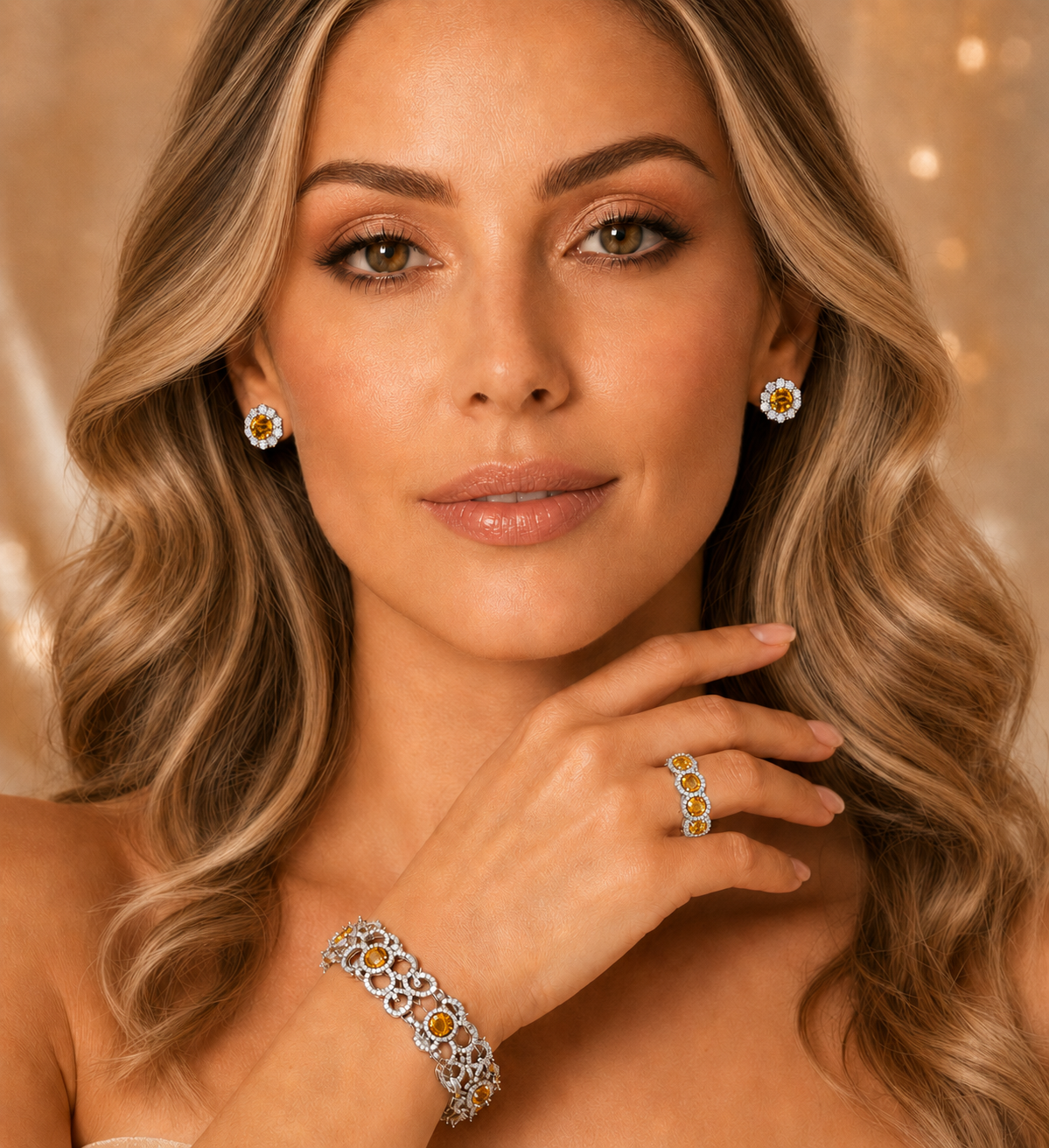 2.03CTTW ORANGE AND COLORLESS DIAMOND RING - #NY-R461 - Image 6